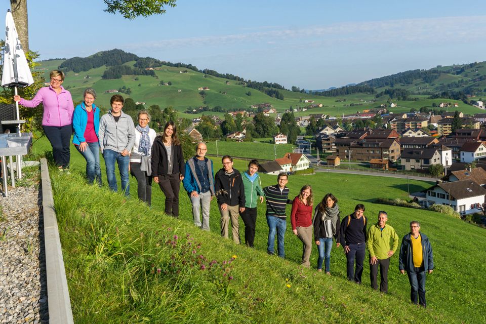 Gruppenfoto oberhalb von Appenzell